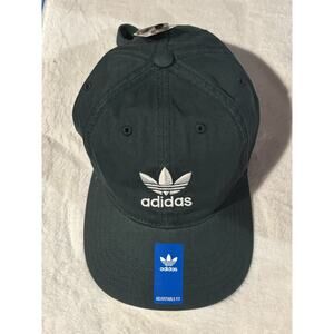 Adidas Originals Trefoil Adjustable Fit Strapback Cap Green New With Tags